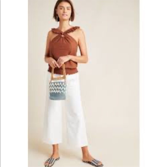 NWT Anthropologie Marisol Ruffle Halter Blouse - Picture 2 of 8